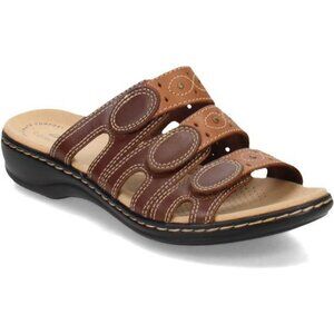Clarks Leisa Cacti Slide Sandals Womens Comfort Ortholite Cushioned Shoes